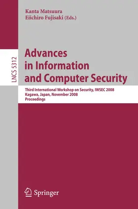 Matsuura / Fujisaki |  Advances in Information and Computer Security | Buch |  Sack Fachmedien