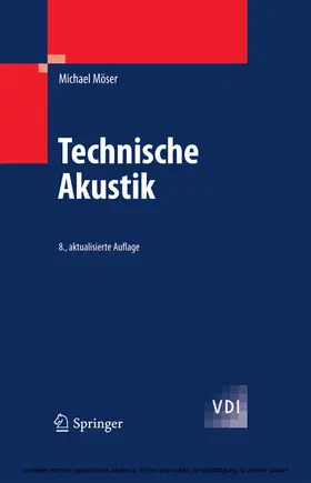 Möser |  Technische Akustik | eBook | Sack Fachmedien