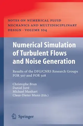 Juvé / Brun / Munz | Numerical Simulation of Turbulent Flows and Noise Generation | Buch | 978-3-540-89955-6 | sack.de