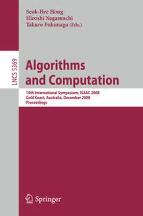 Hong / Nagamochi / Fukunaga |  Algorithms and Computation | eBook | Sack Fachmedien