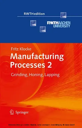Klocke |  Manufacturing Processes 2 | eBook | Sack Fachmedien