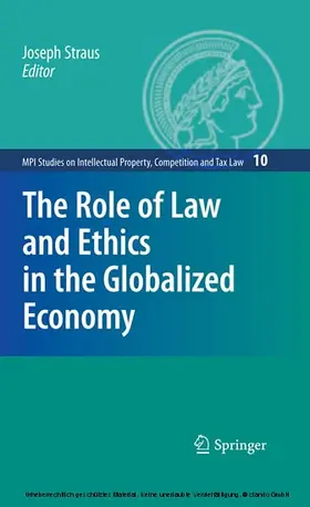 Straus / Straus. |  The Role of Law and Ethics in the Globalized Economy | eBook | Sack Fachmedien