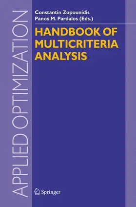 Zopounidis / Pardalos |  Handbook of Multicriteria Analysis | Buch |  Sack Fachmedien