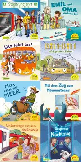 Diverse |  Pixi-Box 307: Pixi unterwegs mit Bus und Bahn (8x8 Exemplare) | Buch |  Sack Fachmedien