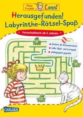 Sörensen |  Conni Gelbe Reihe (Beschäftigungsbuch): Herausgefunden! Labyrinthe-Rätsel-Spaß | Buch |  Sack Fachmedien