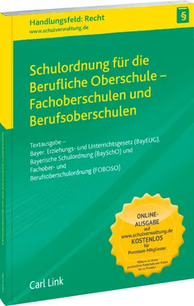  Schulordnung für die Berufliche Oberschule - Fachoberschulen und Berufsoberschulen | Buch |  Sack Fachmedien