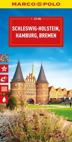 Marco / Marco Polo Verlag |  MARCO POLO Reisekarte Deutschland 01 Schleswig-Holstein 1:225.000 | Sonstiges |  Sack Fachmedien