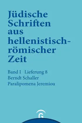 Schaller |  Paralipomena Jeremiou | Buch |  Sack Fachmedien