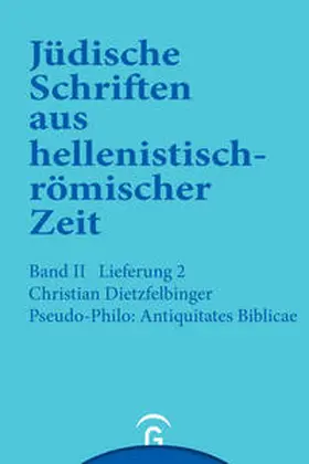 Dietzfelbinger |  Pseudo-Philo: Antiquitates Biblicae (Liber Antiquitatum Biblicarum) | Buch |  Sack Fachmedien