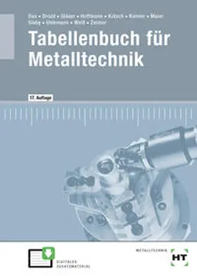 Dax / Drozd / Gläser |  eBook inside: Buch und eBook Tabellenbuch für Metalltechnik | Buch |  Sack Fachmedien