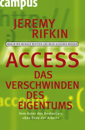 Rifkin |  Access - Das Verschwinden des Eigentums | Buch |  Sack Fachmedien