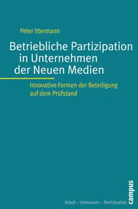 Ittermann |  Betriebliche Partizipation in Unternehmen der Neuen Medien | Buch |  Sack Fachmedien