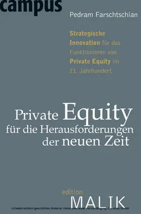 Farschtschian |  Private Equity für die Herausforderungen der neuen Zeit | eBook | Sack Fachmedien