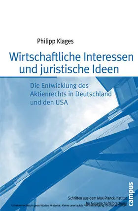 Klages |  Wirtschaftliche Interessen und juristische Ideen | eBook | Sack Fachmedien