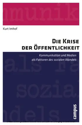 Imhof | Die Krise der Öffentlichkeit | E-Book | sack.de