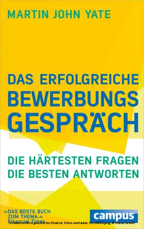 Yate |  Das erfolgreiche Bewerbungsgespräch | eBook | Sack Fachmedien
