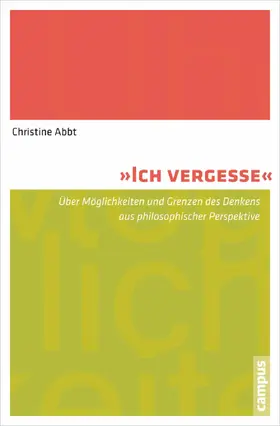 Abbt | "Ich vergesse" | E-Book | sack.de