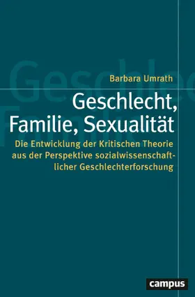 Umrath |  Kritische Theorie und Geschlecht | eBook | Sack Fachmedien