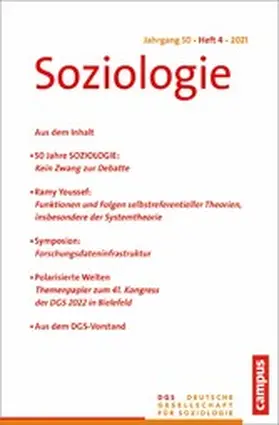 Baecker / Nissen | Soziologie 4/2021 | E-Book | sack.de