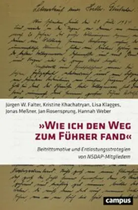 Falter / Khachatryan / Klagges |  »Wie ich den Weg zum Führer fand« | eBook | Sack Fachmedien