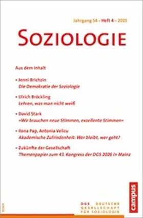 Poferl / Nissen |  Soziologie 4/2025 | eBook | Sack Fachmedien