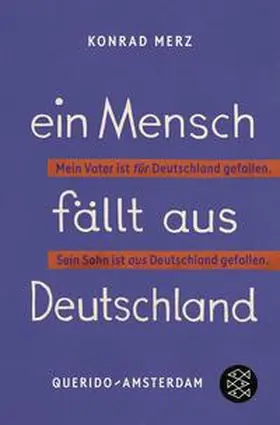 Merz |  Ein Mensch fällt aus Deutschland | Buch |  Sack Fachmedien