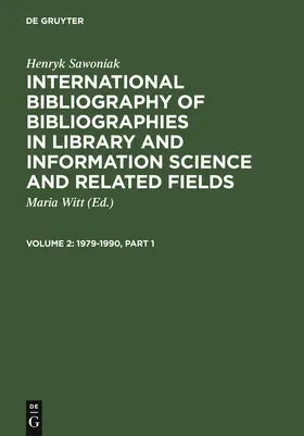Sawoniak / Witt | 1979-1990 | Buch | 978-3-598-11145-7 | sack.de