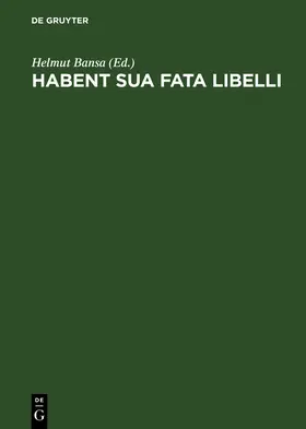 Bansa |  Habent sua fata libelli | Buch |  Sack Fachmedien