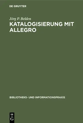 Belden |  Katalogisierung mit Allegro | Buch |  Sack Fachmedien