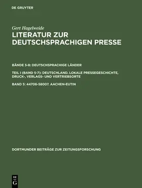 Hagelweide |  44706-58007. Aachen-Eutin | Buch |  Sack Fachmedien