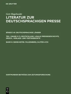 Hagelweide |  58008-69708. Falkenberg, Elster-Lyck | Buch |  Sack Fachmedien