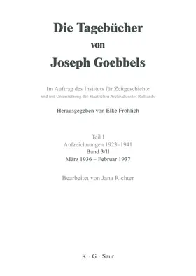 Richter | März 1936 - Februar 1937 | Buch | 978-3-598-23729-4 | sack.de