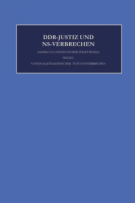 Rüter / Demps / Marxen |  Die Verfahren Nr. 1031 - 1061 der Jahre 1965 - 1974 | Buch |  Sack Fachmedien