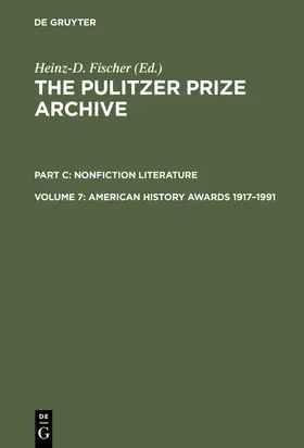 Fischer |  American History Awards 1917-1991 | Buch |  Sack Fachmedien