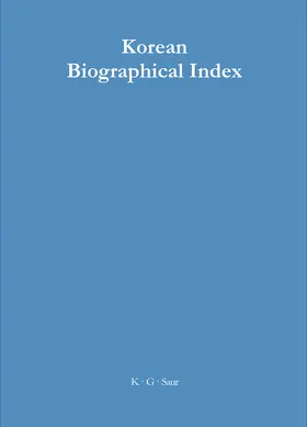 Frey |  Korean Biographical Index | Buch |  Sack Fachmedien