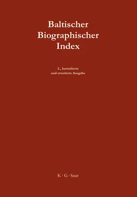 Frey |  Baltischer Biographischer Index | Buch |  Sack Fachmedien