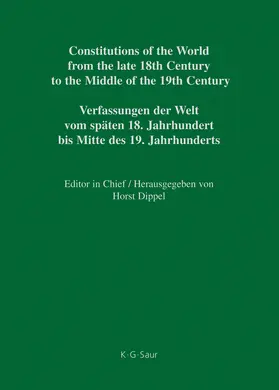 Reiter / Cieger / Vogt |  Constitutional Documents of Austria, Hungary and Liechtenstein 1791–1849 | Buch |  Sack Fachmedien