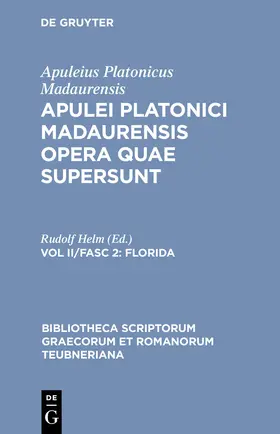 Apuleius Platonicus Madaurensis / Helm |  Florida | Buch |  Sack Fachmedien