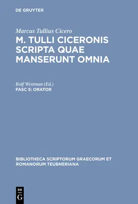 Marcus Tullius Cicero / Westman |  Orator | Buch |  Sack Fachmedien