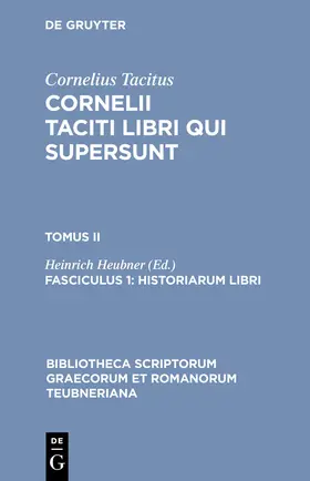 Cornelius Tacitus / Heubner | Historiarum libri | Buch | 978-3-598-71836-6 | sack.de