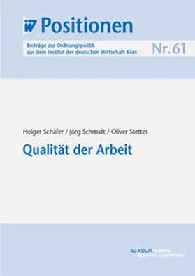 Schäfer / Schmidt / Stettes |  Qualität der Arbeit | eBook | Sack Fachmedien