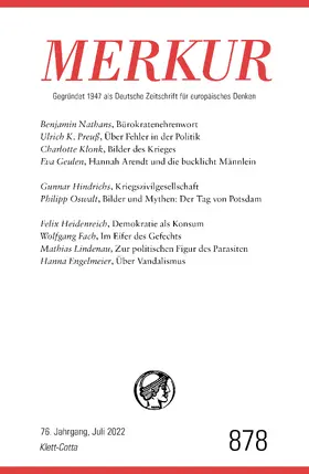 Demand / Knörer |  MERKUR Gegründet 1947 als Deutsche Zeitschrift für europäisches Denken - 7/2022 | eBook | Sack Fachmedien