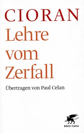 Cioran |  Lehre vom Zerfall | Buch |  Sack Fachmedien