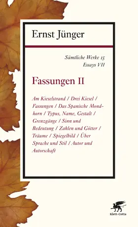 Jünger |  Sämtliche Werke - Band 15 | Buch |  Sack Fachmedien