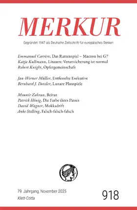 Demand / Knörer |  MERKUR 11/2025, Jg.79 | Buch |  Sack Fachmedien