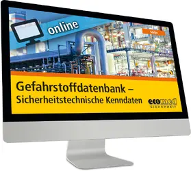 Sorbe |  Sicherheitstechnische Kenndaten online | Datenbank |  Sack Fachmedien