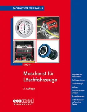 Kemper |  Maschinist für Löschfahrzeuge | Buch |  Sack Fachmedien