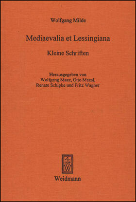 Milde |  Mediaevalia et Lessingiana | Buch |  Sack Fachmedien