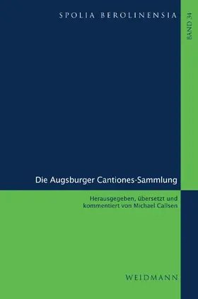 Callsen |  Die Augsburger Cantiones-Sammlung | eBook | Sack Fachmedien