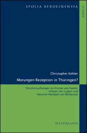 Köhler |  Morungen-Rezeption in Thüringen? | eBook | Sack Fachmedien